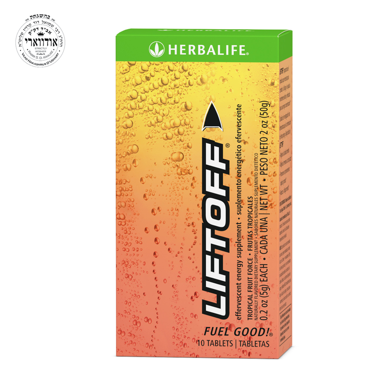 Liftoff® Tropical Spark Tablets – 10 Effervescent Energy Tablets with Caffeine, Ginseng & Vitamin B Complex