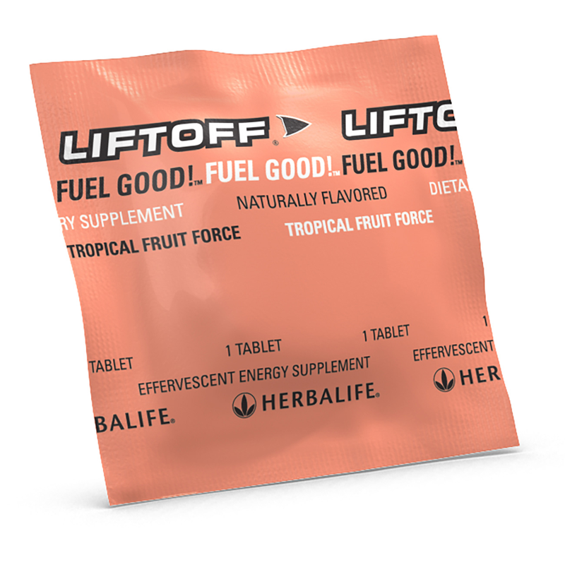 Liftoff® Tropical Spark Tablets – 10 Effervescent Energy Tablets with Caffeine, Ginseng & Vitamin B Complex