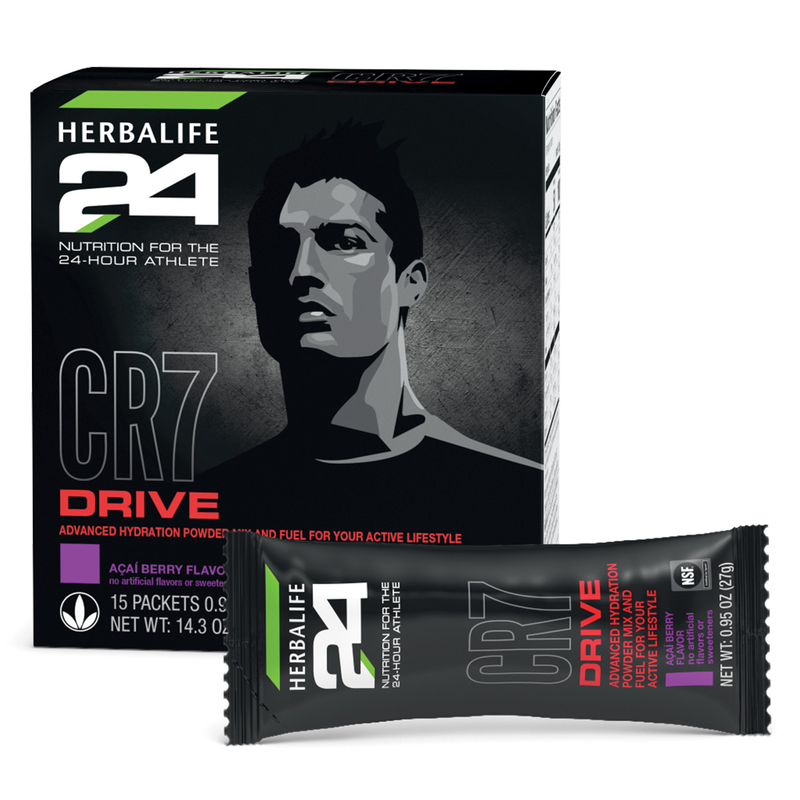 Herbalife24® CR7 Drive – Açaí Berry Hydration & Energy Drink Mix (15 Packets)