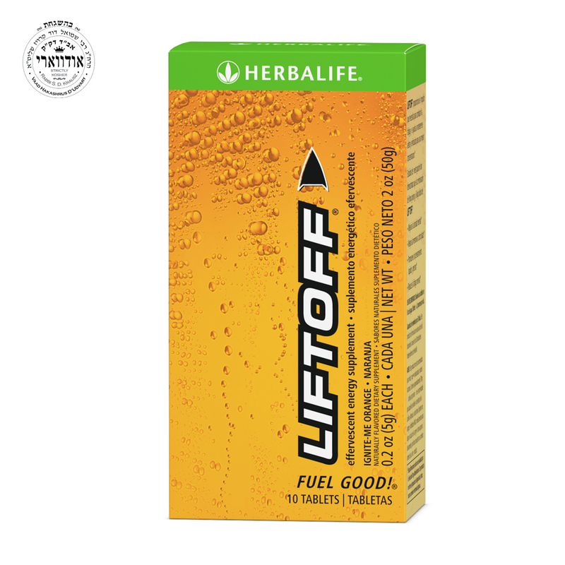 Liftoff® Ignite-Me Orange Flavor | 30 Effervescent Tablets with Caffeine, Ginseng & B Vitamins