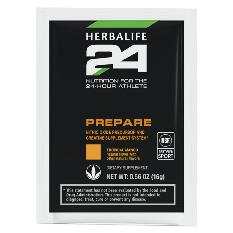 Herbalife24® Prepare – Tropical Mango Pre-Workout Packets (10 Count)