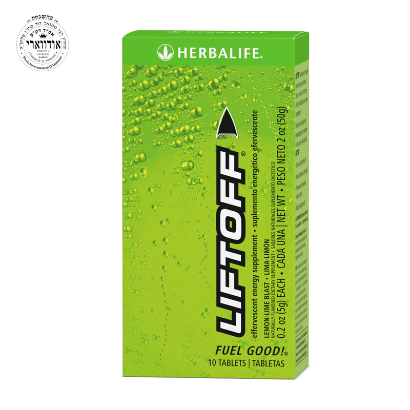 Liftoff® Lemon-Lime Flavor | 10 Effervescent Tablets with Caffeine, Ginseng & B Vitamins