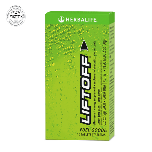Liftoff® Lemon-Lime Flavor | 10 Effervescent Tablets with Caffeine, Ginseng & B Vitamins