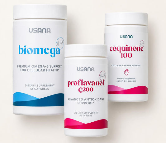 USANA Feel the Beat Bundle | Omega-3, CoQ10 & Antioxidant Nutrition