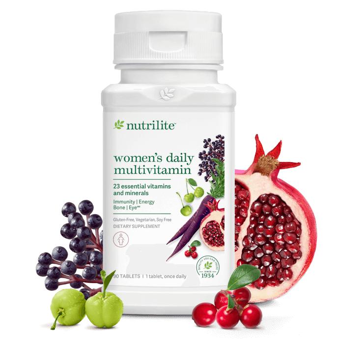 Amway Nutrilite Women’s Multivitamin Tablets 90 Count | Daily Vitamins & Plant Nutrients | Vitamins & Minerals Formula | Wome