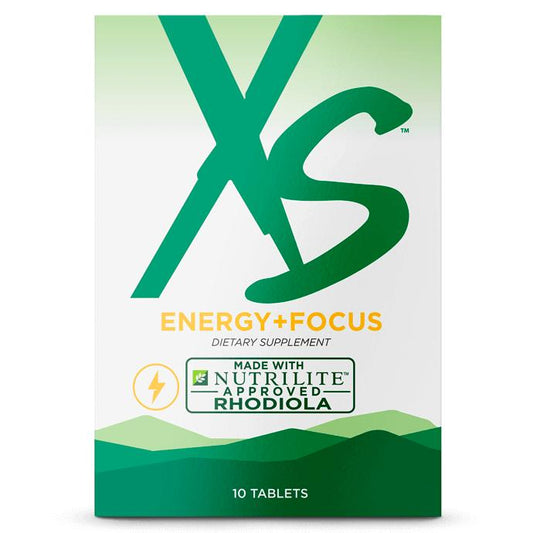 Amway Nutrilite XS Energy Focus Tablets 30 Count | Caffeine B Vitamins Dietary Supplement Daily Wellness Energy Support Focus Support Essential Nutrients Cellular Nutrition Daily Nutrition Nutritional Wellness