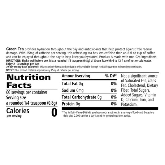 Herbalife Green Tea – Pomegranate (Instant Mix) | Antioxidant Support, Zero Calories, Naturally Refreshing