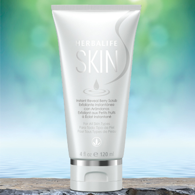 Herbalife Skin Instant Reveal Berry Scrub: Antioxidant-Rich Exfoliating Scrub with Bamboo & Berry Seeds for Smoother, Radiant Skin