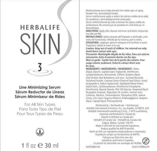 Herbalife Skin Line Minimizing Serum: Age-Defying Serum for Softer, Smoother, and More Radiant Skin