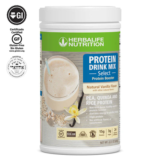 Protein Drink Mix Select – Natural Vanilla Flavor | Plant-Based Protein Blend for Sustained Energy & Muscle Support