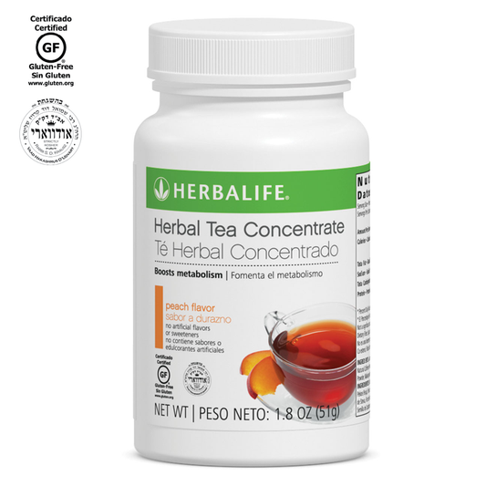 Herbalife Herbal Tea Concentrate – Peach (1.8 oz) | Low-Calorie Metabolism-Boosting Instant Tea