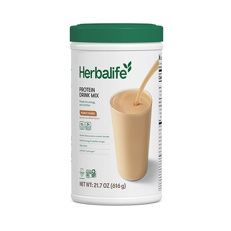 Herbalife Protein Drink Mix – Peanut Cookie Flavor | 616g Canister