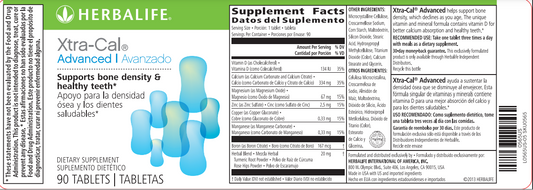 Herbalife Xtra-Cal Advanced: Comprehensive Bone Health Support with Calcium & Vitamin D – 90 Tablets