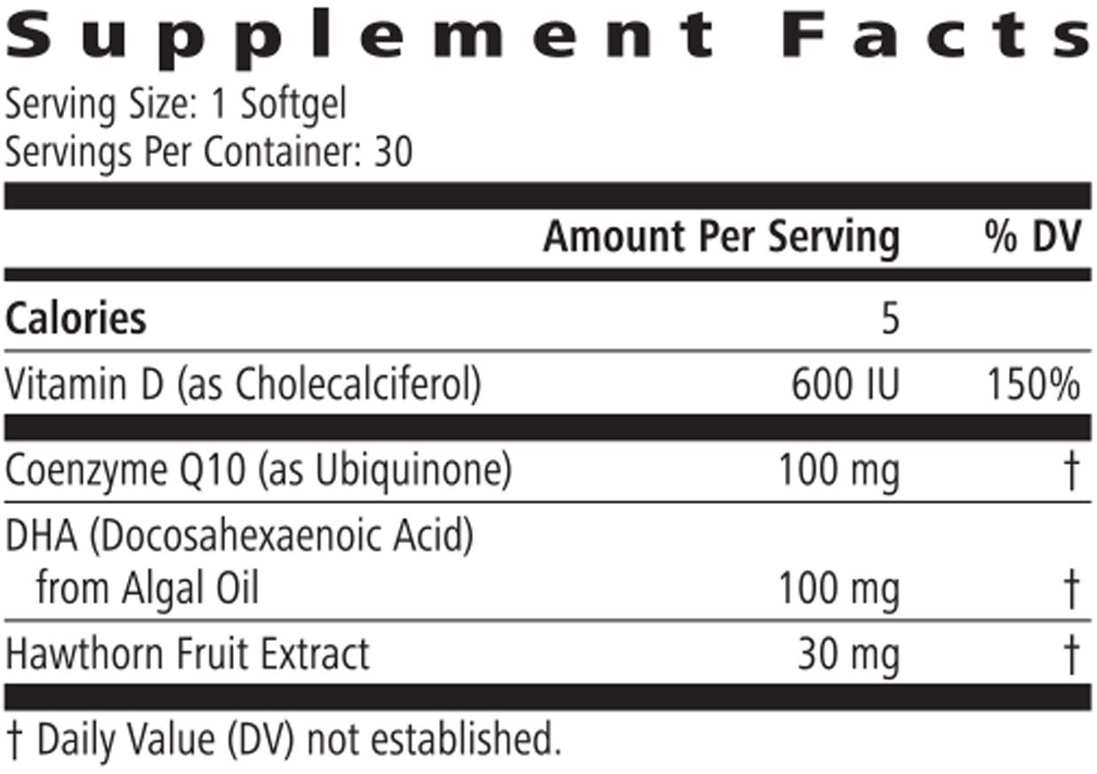 CoQ10 Plus: Heart Health & Energy Support with CoQ10 & Vitamin D – 30 Softgels