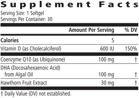 Herbalife CoQ10 Plus: Heart Health & Energy Support with CoQ10 & Vitamin D – 30 Softgels