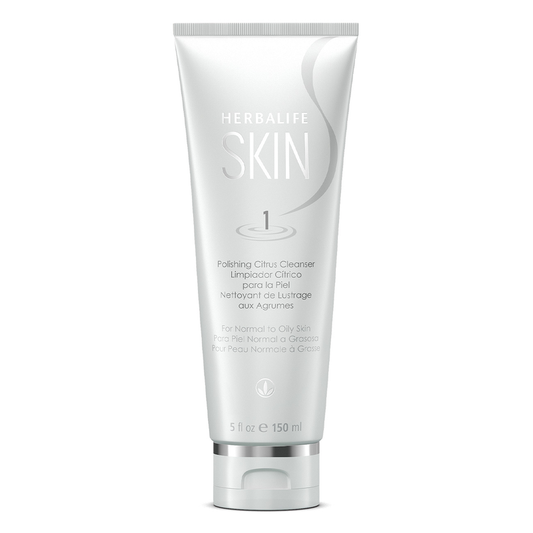 Herbalife Skin Polishing Citrus Cleanser: Revitalizing Gel with Jojoba Beads for Deep Cleansing & Sebum Control