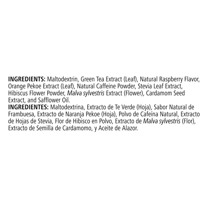 Herbal Tea Concentrate – Raspberry (1.8 oz) | Metabolism-Boosting, Low-Calorie Energy Tea